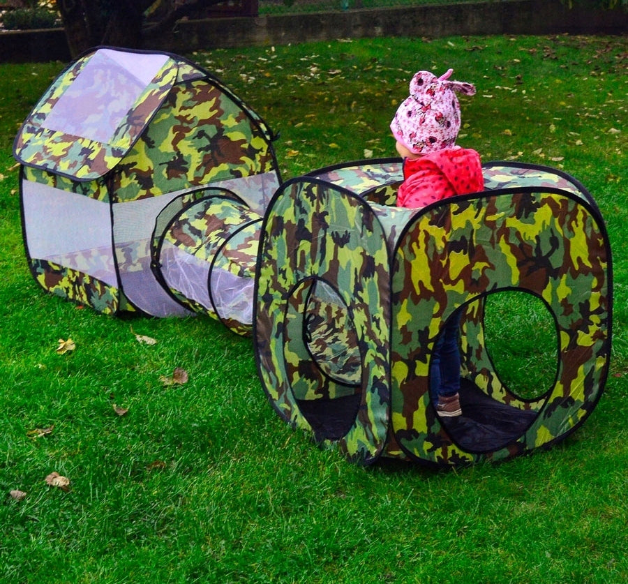 Cort de joaca pentru copii 3 in 1, Zola, cu tunel si spatiu de joaca pentru copii, potrivit pentru interior si exterior, plasa, 230 x 70 x 85 cm, verde army Cort de joaca pentru copii 3 in 1, Zola, cu tunel si spatiu de joaca pentru copii, potrivit pentru interior si exterior, plasa, 230 x 70 x 85 cm, verde army